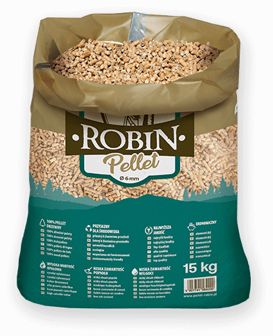 worek pelletu opałowego Robin do kupienia w Poniecu lub sklepie internetowym